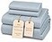 CHATEAU HOME 100 Egyptian Cotton Sheets For King Size Bed 800 Thread Count Sateen Weave 15 Deep Pocket King Sheet Set Sheet Pillowcase Sets No Pill Soft Comfy Naturally Cool Breathable French Blue