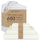 Threadmill 100 Cotton Sheets for King Size Bed 600 Thread Count King Bed Sheets Set with 16 Deep Pocket Sateen Weave 4Piece Bedding Set with Cooling Effect Ivory