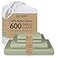 Threadmill 100 Cotton Sheets for King Size Bed 600 Thread Count King Bed Sheets Set with 16 Deep Pocket Sateen Weave 4Piece Bedding Set with Cooling Effect Sage Green