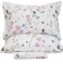 QSH Floral Bed Sheets Set King Size Shabby Flower Bee Print Bed Sheet Set Extra Soft and Breathable 100 Egyptian Cotton 4 pcs King Size Sheets with Deep Pockets Flower Bed Sheets