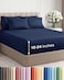 CGK Unlimited Extra Deep Cal King Sheet Set 6 Piece Breathable and Cooling Sheets Hotel Luxury Bedding for Women Men Kids Teens Easy Secure Fit Soft and Wrinkle Free Extra Deep Pockets Navy Blue