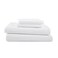 Martex 4 Piece King Size Bed Sheets Set King Size Bed Sheets Light Weight Soft Breathable Sheets Brushed Cotton Rich Blend SecureFit Wrinkle Resistant Durable Easy Care Bed Sheets White