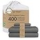 Threadmill Egyptian Cotton Queen Sheet Set 100 Certified Egyptian Cotton Sheets for Queen Size Bed Snug Fit Deep Pocket Queen Bed Sheets Set Soft Cooling Sateen Bedding Set Dark Grey