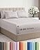CGK Unlimited Extra Deep Cal King Sheet Set 6 Piece Breathable and Cooling Sheets Hotel Luxury Bedding for Women Men Kids Teens Easy Secure Fit Soft and Wrinkle Free Extra Deep Pockets Light Grey