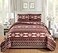 Rugs 4 Less Rustic Southwestern Quilt Stitched Western Bedspread Bedding Set with Tribal Native American Patterns Utah Brown Twin