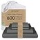 Threadmill 100 Cotton Sheets for Cal King Size Bed 600 Thread Count Cal King Bed Sheets Set with 16 Deep Pocket Sateen Weave 4Piece Bedding Set with Cooling Effect Dark Grey