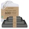 Threadmill 100 Cotton Sheets for Cal King Size Bed 600 Thread Count Cal King Bed Sheets Set with 16 Deep Pocket Sateen Weave 4Piece Bedding Set with Cooling Effect Dark Grey