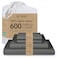 Threadmill 100 Cotton Sheets for Cal King Size Bed 600 Thread Count Cal King Bed Sheets Set with 16 Deep Pocket Sateen Weave 4Piece Bedding Set with Cooling Effect Dark Grey