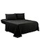 Sfoothome Twin Sheets Set Black Hotel Luxury 3Piece Bed Set Extra Deep Pocket 1800 Series Bedding Set Wrinkle Fade Resistant Sheet Pillow Case Set Twin Black