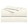 Royal Hotel Bedding Abripedic Crispy Percale Sheets 300ThreadCount 5PC Solid Sheet Set 100 Cotton Up to 18 Inch Deep Pocket SplitKing Ivory
