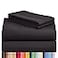 LuxClub 4 PC Full Sheet Set Breathable Luxury Bed Sheets Deep Pockets 18 Wrinkle Free Cooling Bed Sheets Machine Washable Hotel Bedding Silky Soft Black Full