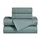 SUPERIOR Superior Egyptian Cotton 4 Piece Sheet Set 650 Thread Count EcoFriendly Sustainable Sheets UltraSoft Basics Solid Deep Pocket Fitted Sheet Flat Sheet Pillowcases Olympic Queen Teal