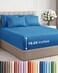 CGK Unlimited Extra Deep King Sheet Set 6 Piece Breathable and Cooling Sheets Hotel Luxury Bedding for Women Men Kids Teens Easy Secure Fit Soft Wrinkle Free Comfy Extra Deep Pockets Denim Blue