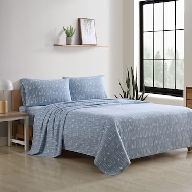 Eddie Bauer Twin Sheets Cotton Flannel Bedding Set Brushed For Extra Softness Cozy Home Decor Birch Forest Twin