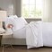 Madison Park 600 TC Cooling Cotton Blend Solid Sheet 16 Inch Deep Pocket All Season Soft BeddingSet Matching Pillow Case King White 4 Piece