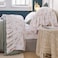 QSH Queens House Shabby Roses Bed Sheet Set 4Piece King Size French Country Bed Sets