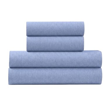 U.S. POLO US POLO ASSN Jersey Knit Sheet Set Cotton Blend TShirt Pajama Feel Deep Pocket WrinkleResistant Cooling Breathable Everyday Comfort Stretch