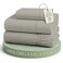 LANE LINEN 100 Organic Cotton Sheets Twin Size Soft Comfy Mercerized Fully Elasticized Naturally Temperature Regulating Sustainably Produced Luxury Hotel Quality Cotton Twin Sheet Set Silver