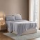 Nestl Full XL Bed Sheet Set Light Grey Instantly Soft Microfiber No Breakin Wash 4Piece Deep Pocket Sheets Pillowcases Stays Put All Night