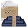 Threadmill 100 Cotton Sheets for King Size Bed 600 Thread Count King Bed Sheets Set with 16 Deep Pocket Sateen Weave 4Piece Bedding Set with Cooling Effect Folkstone Blue