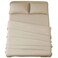 SONORO KATE Bed Sheet Set Super Soft Microfiber 1800 Series Luxury Egyptian Sheets 16Inch Deep PocketWrinkle and Hypoallergenic3 Piece Beige Twin XL