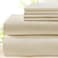 BYSURE 6 Pieces Bed Sheets SetFull CreamBeige Hotel Luxury Super Soft 1800 Thread Count 100 Microfiber Sheets with Deep Pockets Wrinkle Fade Resistant