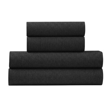 U.S. POLO US POLO ASSN Jersey Knit Sheet Set Cotton Blend TShirt Pajama Feel Deep Pocket WrinkleResistant Cooling Breathable Everyday Comfort Stretch