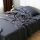 S VICTORY SYMBOL 100 Organic Linen Sheets Set Queen SizeNatural French Flax Bedding Set with Stone WashedUltra Soft 4 Pieces Bed SheetsSilver Grey