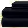 BYSURE 6 Pieces Bed Sheets SetKing Black 1800 Thread Count Super Soft 100 Microfiber Sheets with Deep Pockets Wrinkle Fade Resistant Bedding