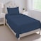 Mejoroom Twin Sheet Set Hotel Collection Twin Sheets Bedding Sheets Pillowcases with Deep Pocket Fitted Sheet Breathable Wrinkle Fade Resistant 3 PieceNavy
