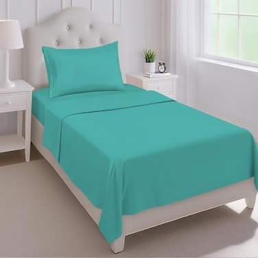 Mejoroom Twin Sheet Set Hotel Collection Twin Sheets Bedding Sheets Pillowcases with Deep Pocket Fitted Sheet Breathable Wrinkle Fade Resistant 3 PieceTeal