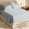 Hearth & Hearth Harbor Extra Deep Pocket Sheets Fits Mattress 1824 Inches Deep Extra Deep Pocket Twin Sheets Sets 4 Piece Twin Size Silver