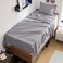 Bedsure Twin XL Sheet Sets Dorm Bedding GentleSoft Breathable Extra Long Twin Sheets Pillowcases Moisture Wicking Cooling Deep Pocket Fits Mattress Up to 21 Inches Thick Light Grey