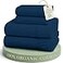 LANE LINEN Full Sheets 100 Organic Cotton Percale Cooling Soft 4pc Navy
