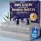 DECOLURE 100 Viscose Derived from Bamboo Sheets Full Size Luxury 4 Pc Naturally Cooling Sheets Ultra Soft Bed Set Deep 17 Pockets Durable Double Stitching Oeko Tex Standard Light Grey
