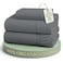 LANE LINEN Twin Bed Sheets 100 Organic Cotton Soft 3pc Percale Charcoal