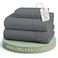 LANE LINEN Twin Bed Sheets 100 Organic Cotton Soft 3pc Percale Charcoal
