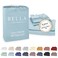 BC BELLA Bella Coterie Luxury Bamboo Viscose Queen Size Sheet Set 100 Organically Grown Ultra Soft Cooling for Hot Sleepers 18 Deep Pocket Coastal Blue