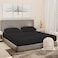 Good Sleep Bedding Split King Sheets Sets for Adjustable Bed 5 Piece 100 Egyptian Cotton Bed Sheets for Adjustable Bed Sateen Weave 16 Inch Deep Pocket Bed Sheet Dark Gray