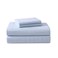Laura Ashley Flannel Sheets Full Size AntiPilling Wrinkle Resistant Cotton Touchably Soft for AllSeason Comfort Bed Sheets with Matching Pillowcases Fitted Sheet Serene Blue