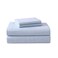 Laura Ashley Flannel Sheets Full Size AntiPilling Wrinkle Resistant Cotton Touchably Soft for AllSeason Comfort Bed Sheets with Matching Pillowcases Fitted Sheet Serene Blue