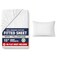 LANE LINEN Twin Fitted Sheets 100 Organic Cotton 2Piece Set 1 Fitted Sheet 1 Pillowcase Percale Weave Bottom Sheet Soft Breathable Fits Mattress Upto 15 Deep White No Flat Sheet