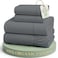 LANE LINEN Full Sheet Set 100 Organic Cotton Cooling Soft 4pc Charcoal
