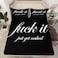 Feelyou Funny Quotes Fitted Sheet Pillow Sham Set Get Naked Bedding Set for Couple Lover Men Women Romantic Bed Sheet Set Black and White Creative Words Bed Cover No Flat Sheet Room Decor 3Pcs Queen S