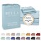BC BELLA Bella Coterie Luxury Bamboo Viscose Split King Size Sheet Set 2 Fitted Sheets for Sleep Number Adjustable Beds 100 Organically Grown Cooling Ultra Soft 18 Deep Pocket Coastal Blue