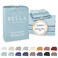 BC BELLA Bella Coterie Luxury Bamboo Viscose Split King Size Sheet Set 2 Fitted Sheets for Sleep Number Adjustable Beds 100 Organically Grown Cooling Ultra Soft 18 Deep Pocket Coastal Blue