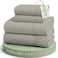 LANE LINEN Full Size Sheets 100 Organic Cotton Soft 4pc Percale Silver