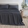 Great Bay Home Cotton Jersey Knit King Sheet Set UltraSoft Stretchy Heathered Melange Bed Sheets Cozy Soft TShirt Sheet Pillowcase Set Navy