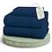 LANE LINEN Twin Sheet Set 100 Organic Cotton Cooling Soft 3pc Navy