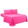 Sfoothome Twin Sheets Set Hotel Luxury 3Piece Bed Set Extra Deep Pocket 1800 Series Bedding Set Wrinkle Fade Resistant Sheet Pillow Case Set Twin Hot Pink